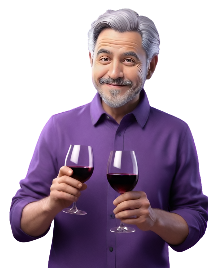 Man with wine