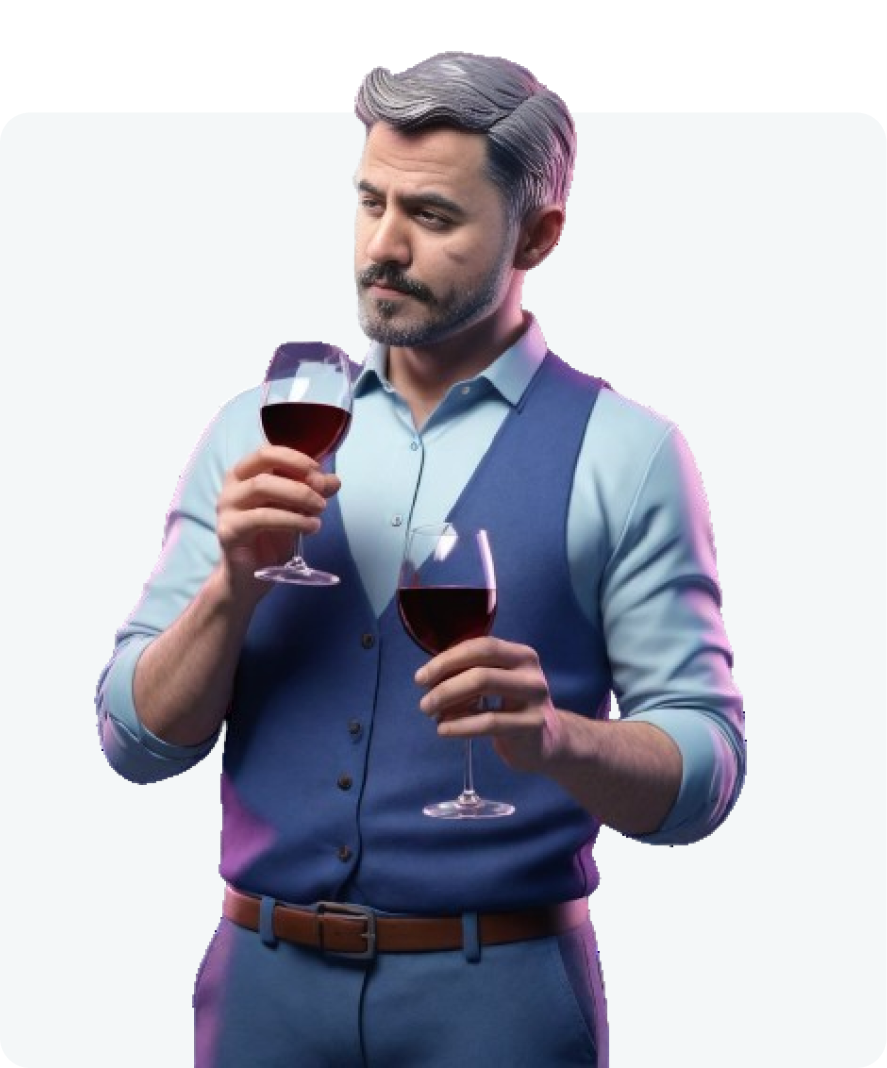 Man holding wine